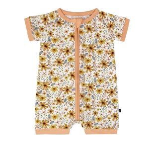 Sleepy Sloth Tangerine Fling Bamboo Adaptive Shortie